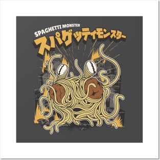 Spaghetti Monster attacks Posters and Art